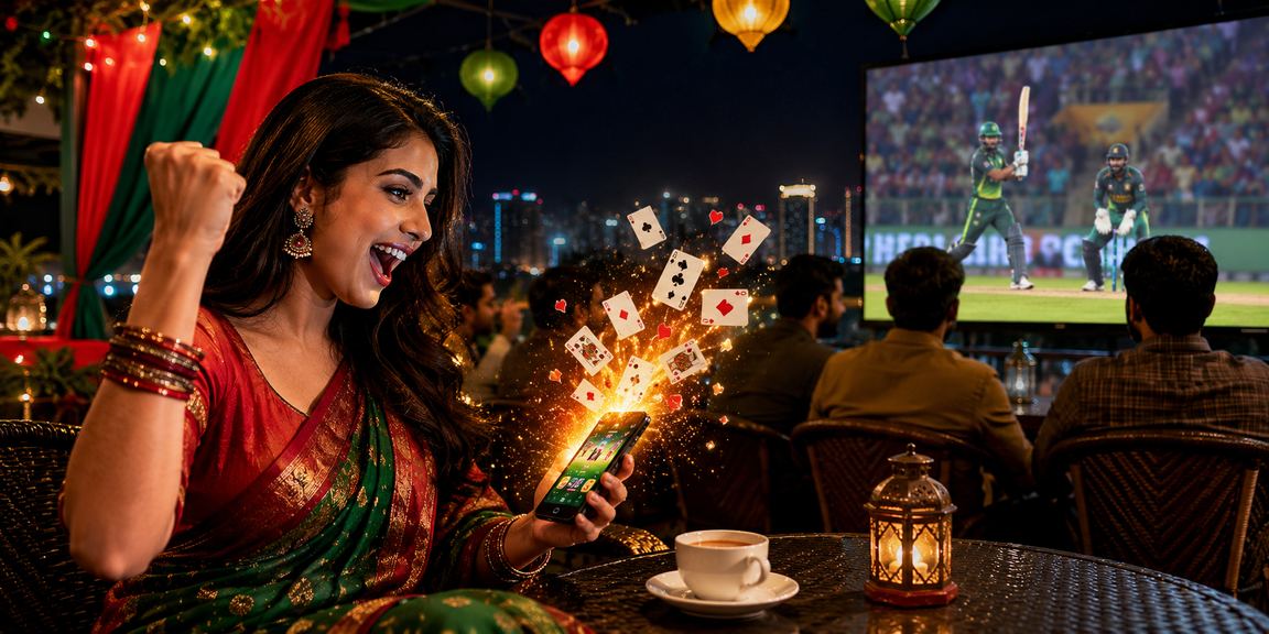 গাজীপুরে শাড়ি পরা একজন ব্যবহারকারী মোবাইল বেটিং প্ল্যাটফর্মে